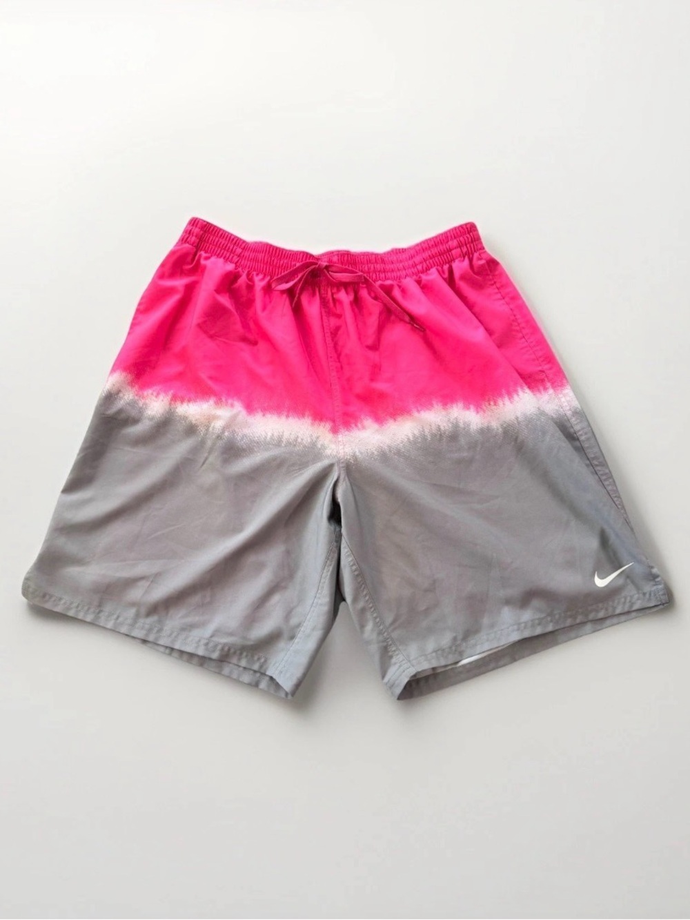 Nike Swim Shorts Mens 2XL Pink Gray Boxer Brief Liner Four-Way Stretch summer